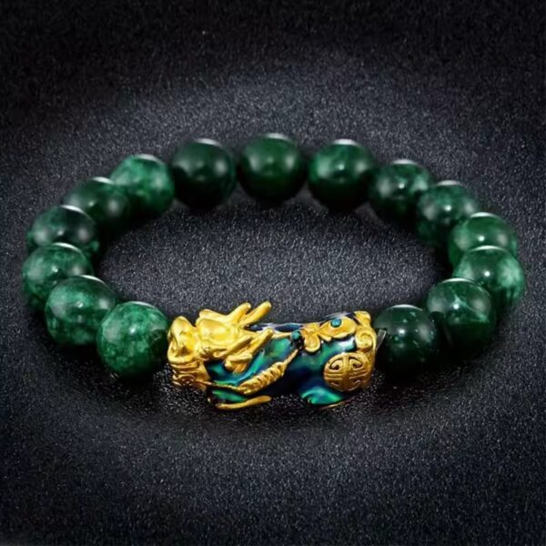 Bracciale Pixiu Ricchezza Benedizione Amuleto Braccialetti con perline di giada