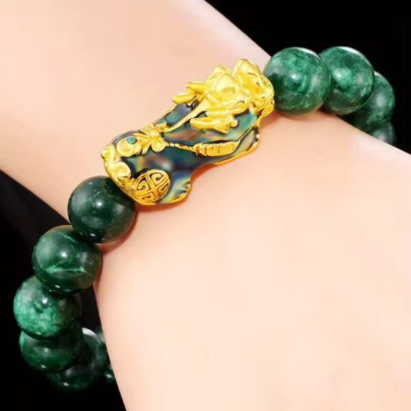 Bracciale Pixiu Ricchezza Benedizione Amuleto Braccialetti con perline di giada amore