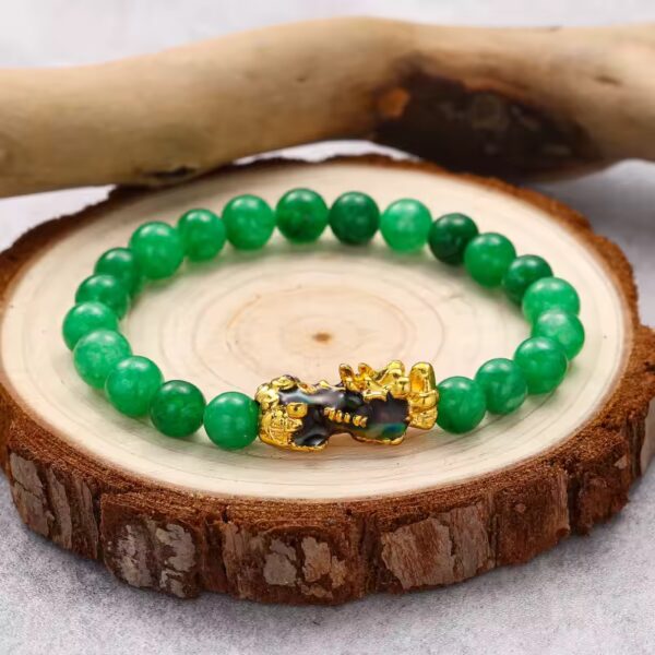Bracciale Pixiu Ricchezza Benedizione Amuleto Braccialetti con perline di giada